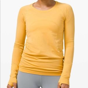 Lululemon Wheat Yellow Swiftly Long Sleeve